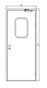 50不銹鋼凈化包邊門